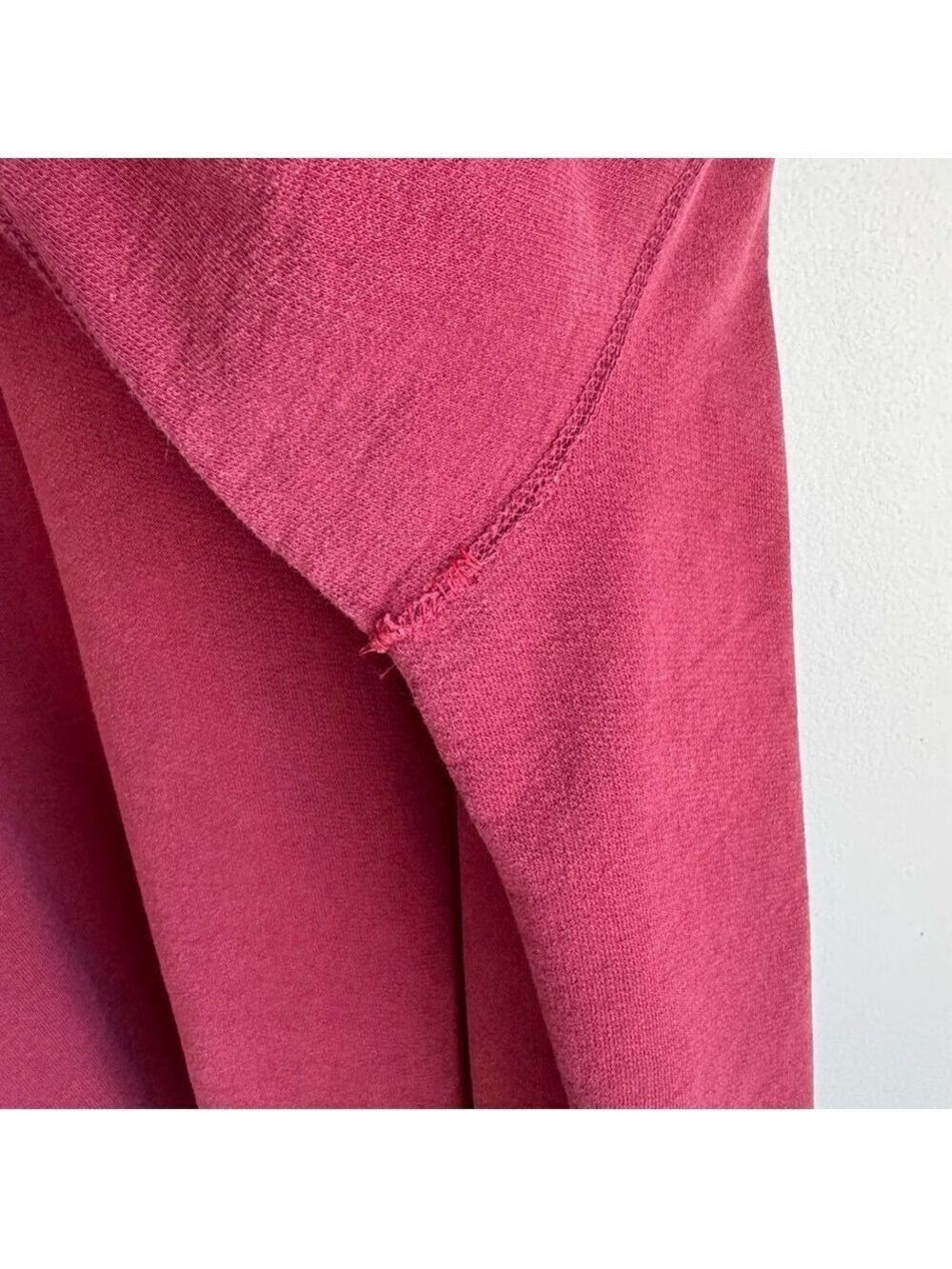 Vintage Cotton Pullover Sweatshirt Sz M Maroon Distressed Worn In Casual GUC - Picture 12 of 13